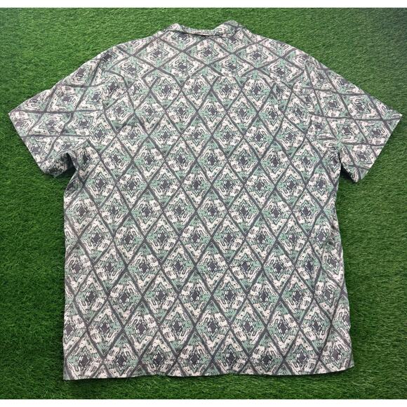 Tommy Bahama Deep Water Diamond Silk Shirt XXL Deep Grass Green NWT Aloha - Picture 5 of 9